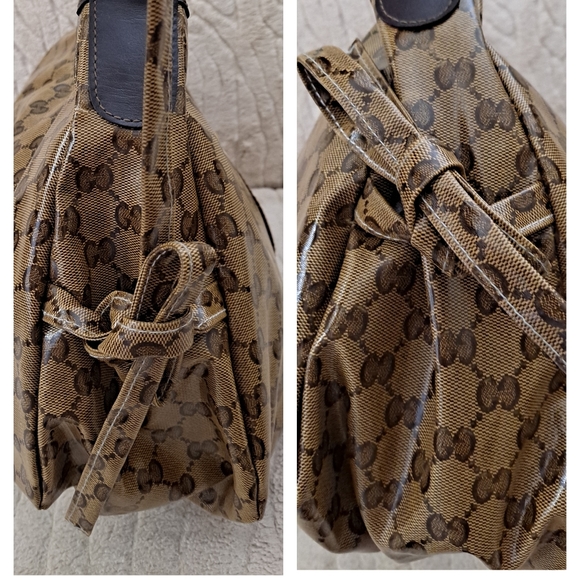 Gucci Crystal Monogram Web Hobo Bag - Picture 10 of 12